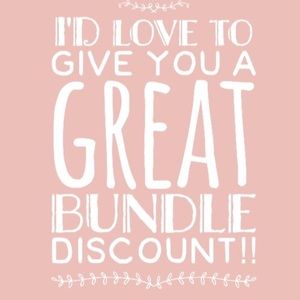 OFFERS AND BUNDLES WELCOME!